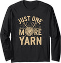 Knitting Life Quote Just One More Yarn Long Sleeve Yarn Supply | Premium Quality | High CTR Title
