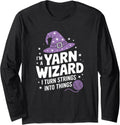 Witty Knitting Design for Yarn Obsessed Women Long Sleeve Yarn Supply | Premium Quality | Perfect for Crafters