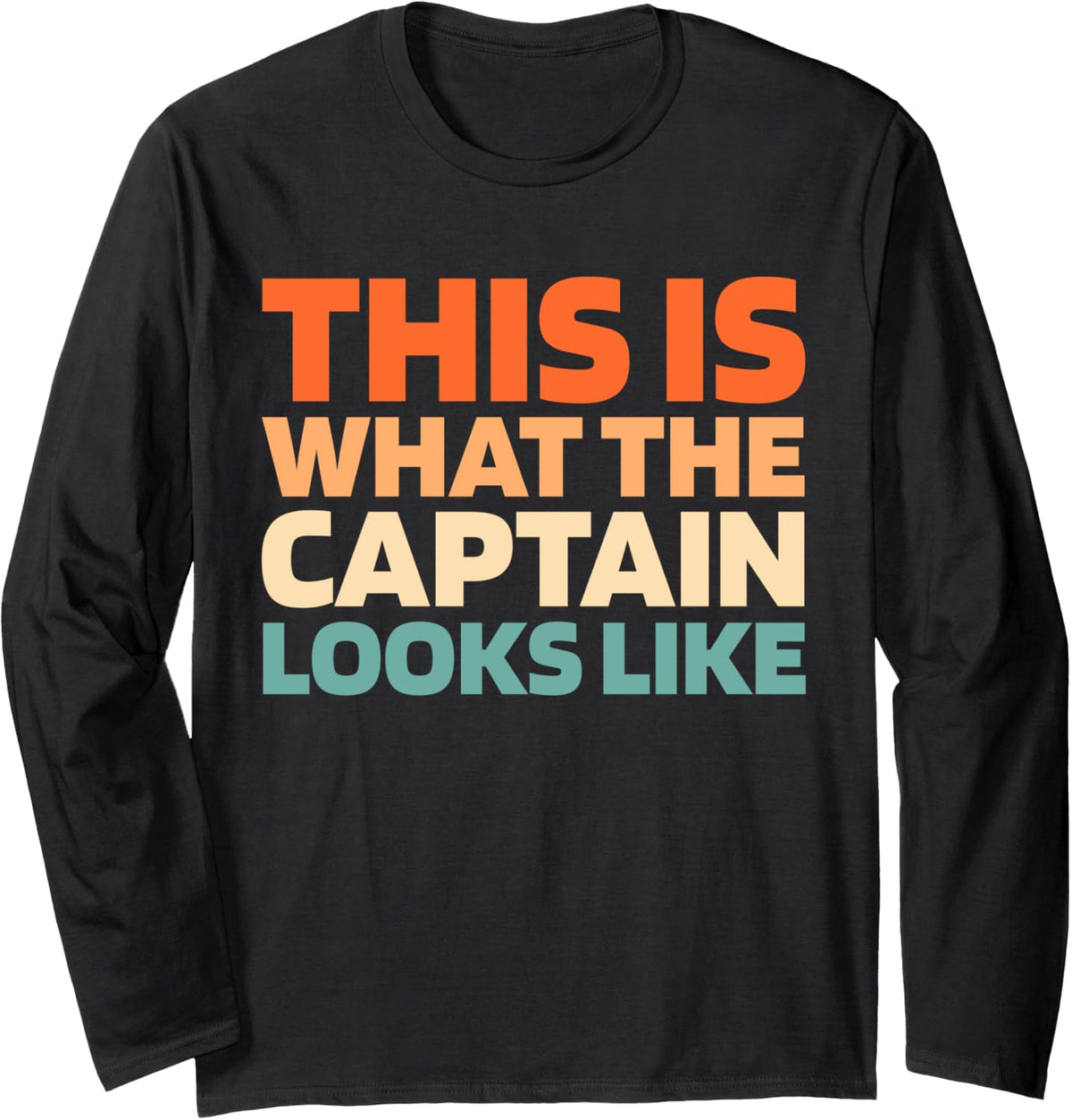 Retro Sailor Captain Boat Sailboat Vintage Sailing Long Sleeve Long Sleeve T Shirt Viral TikTok Find Gift Ready