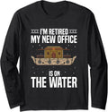 Houseboat Captain Decor Boating Boat Lover Houseboating Long Sleeve Long Sleeve T Shirt High Search Demand Best Seller L
