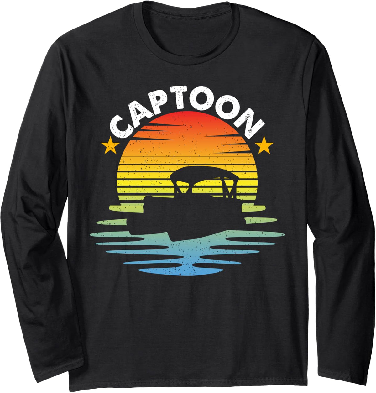 Pontoon Captain Boat Boating Gifts Men Women Novelty Long Sleeve Long Sleeve T Shirt Trending US Best Seller Look