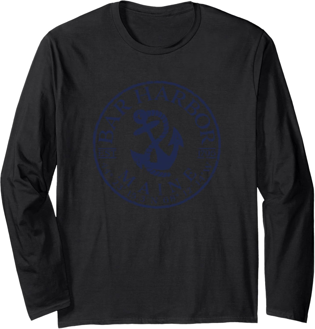 Bar Harbor Maine Nautical Boat Oar Long Sleeve Long Sleeve T Shirt High Search Demand Best Seller Look