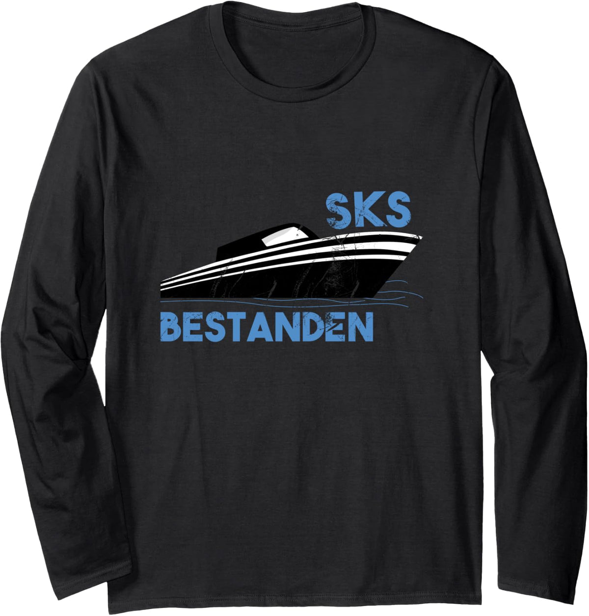 SKS Driving Licence Boat Sailor Ship Boat Driver Long Sleeve Long Sleeve T Shirt Viral TikTok Find US Top Pick