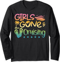 Girls Gone Cruising Boat Girls Trip Matching Girls Cruise Long Sleeve Long Sleeve T Shirt Premium Print Hot Right Now