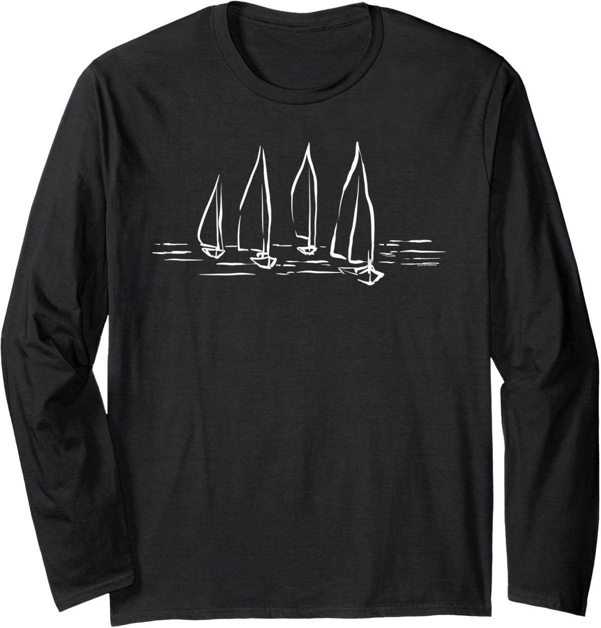 Sailboats Nautical Design Boating Boats Gift Outdoorsman Long Sleeve Long Sleeve T Shirt Streetwear Style US Top Pick