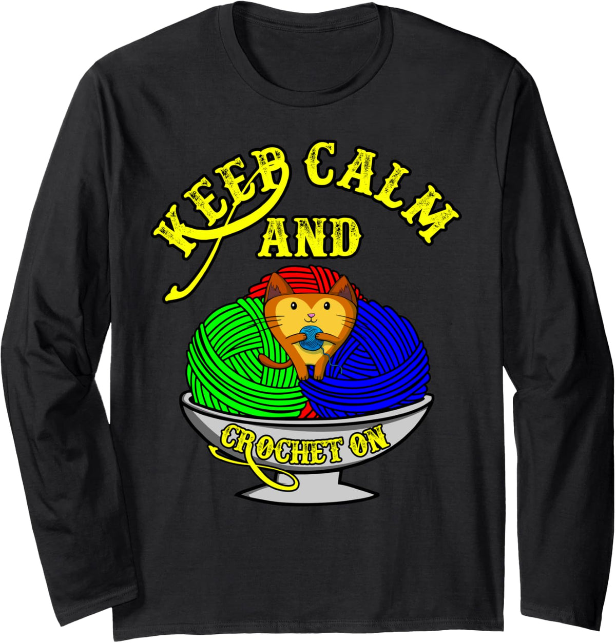 Crochet Cats and Yarn Long Sleeve Yarn Supply | Premium Quality | Customer Favorite