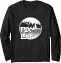 Fox Lake Illinois Sailboat Graphic Long Sleeve Long Sleeve T Shirt Premium Print Best Seller Look
