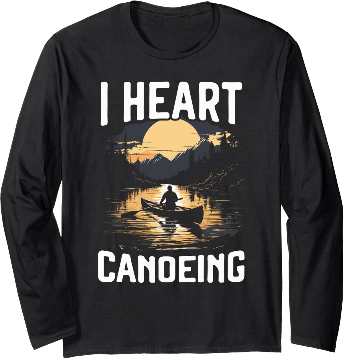 Canoeing Kayak Rafter Water Sports Paddle Boat Boating Long Sleeve Long Sleeve T Shirt Premium Print Best Seller Look
