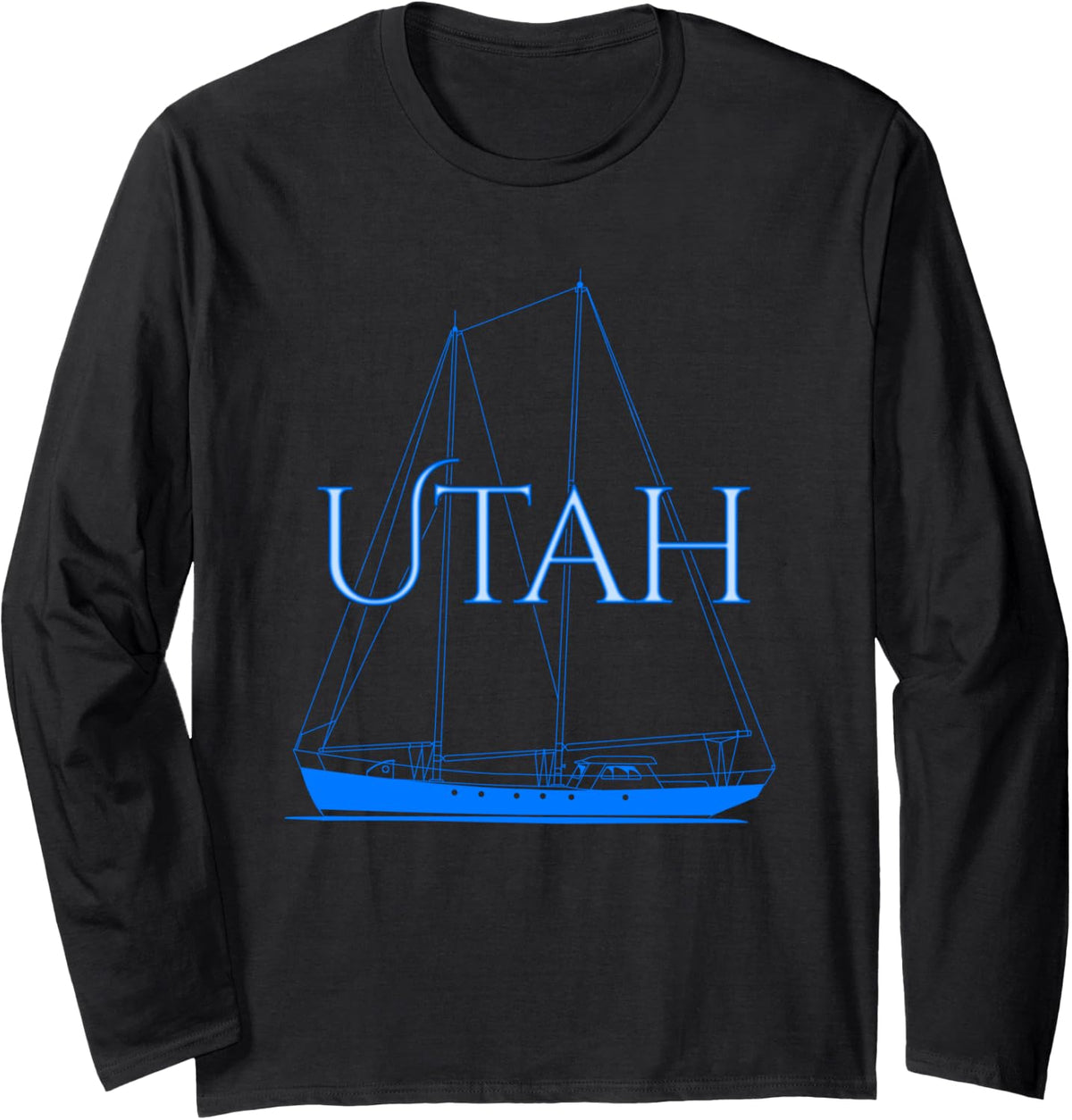 Utah Nautical Sailing Boating Long Sleeve Long Sleeve T Shirt Streetwear Style US Top Pick