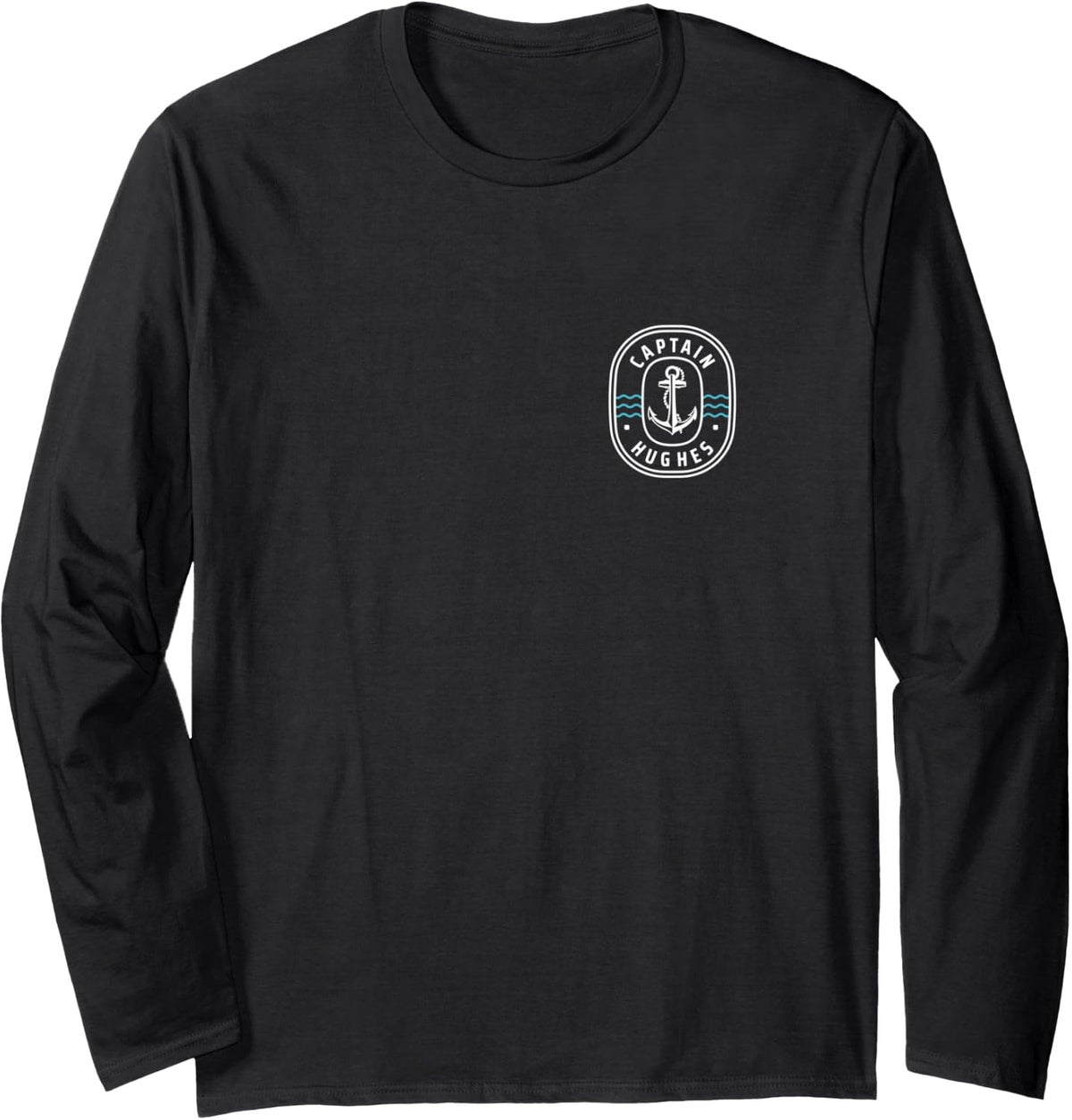 2 Sided Print Captain Hughes Personalized Boating Gift Long Sleeve Long Sleeve T Shirt Viral TikTok Find Everyday Wear