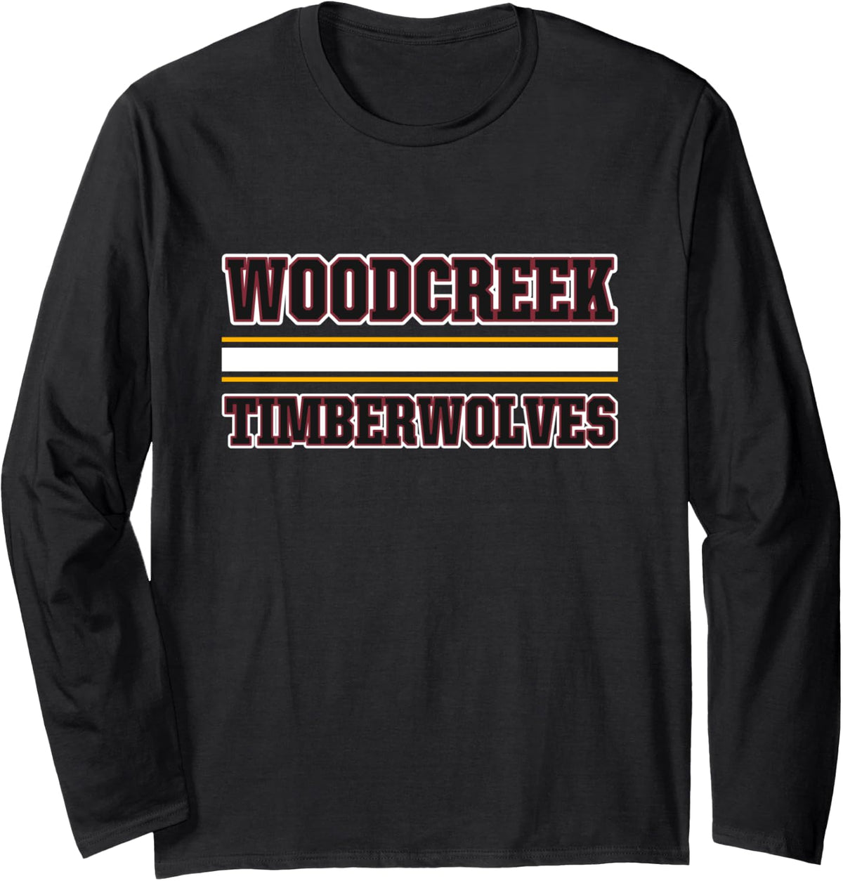 Woodcreek Timberwolves Horizontal Stripes Long Sleeve Apparel | Aesthetic Streetwear