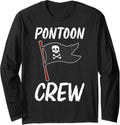Pontoon Owners Pontoon Crew Pontoon Boat Long Sleeve Long Sleeve T Shirt Premium Print Gift Ready