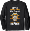 Fishing Boating Boat Sailing Captain Long Sleeve Long Sleeve T Shirt Streetwear Style Best Seller Look