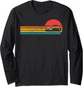 Retro Pontoon Boat Boating Captain Gifts Novelty Boat Owners Long Sleeve Long Sleeve T Shirt Trending US Hot Right Now