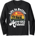 Airboat Captain Fanboat propeller boat Long Sleeve Long Sleeve T Shirt High Search Demand Gift Ready