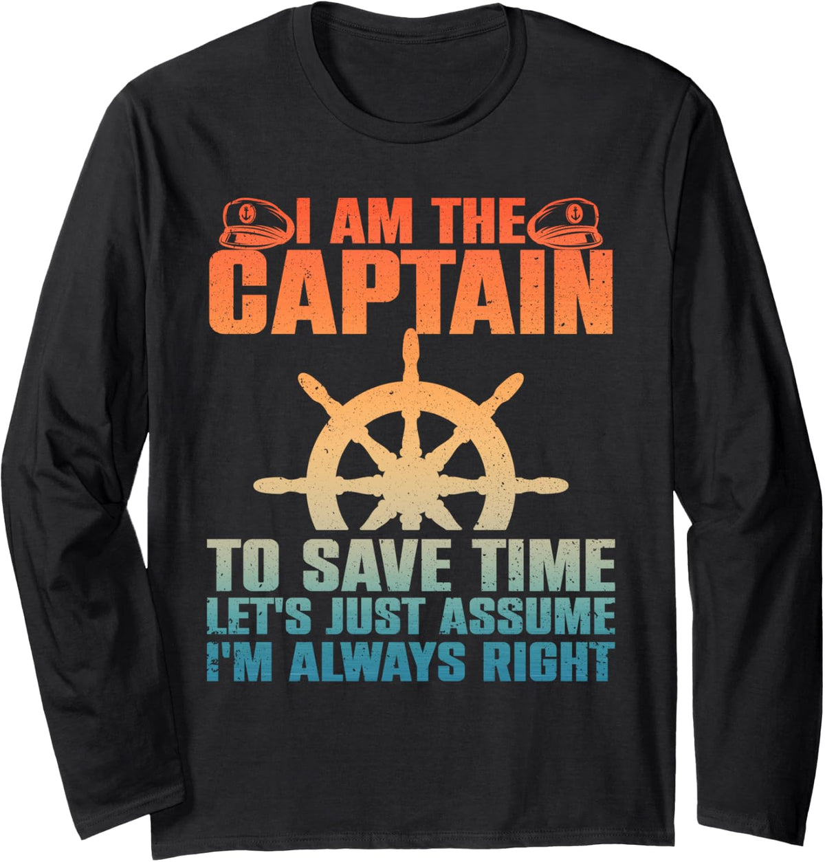 Cool Boat Captain for Men Women Boating Pontoon Boat Owner Long Sleeve Long Sleeve T Shirt Streetwear Style Best Seller