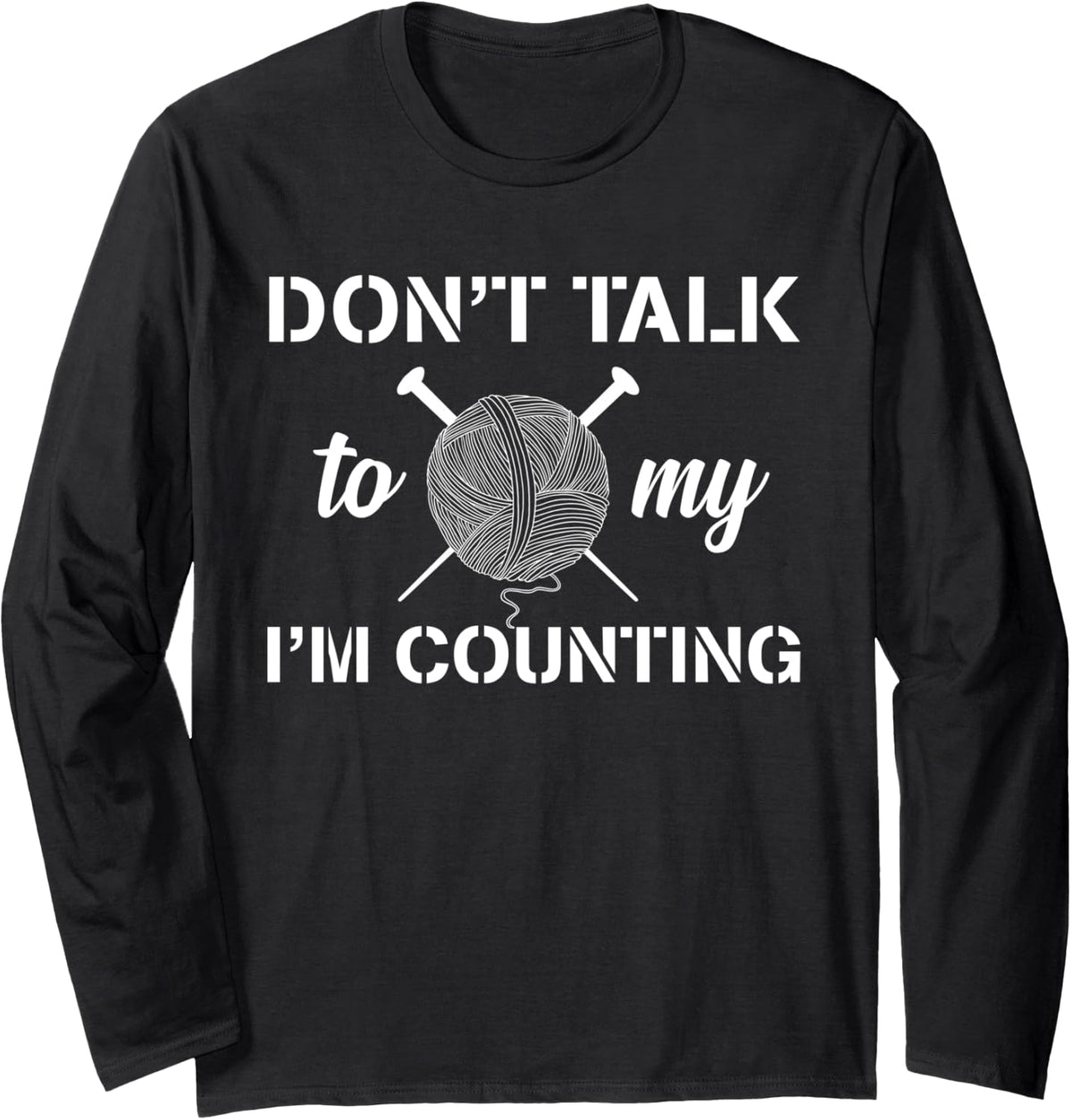Knitter Knitting Power I Turn Yarn Into Things Stitching Long Sleeve Yarn Supply | Top Rated | Best Seller Choice