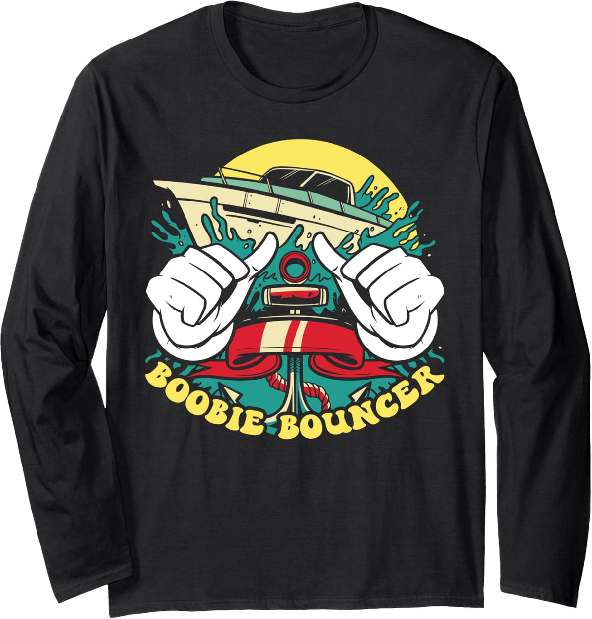 Boat Anchor Design Long Sleeve Long Sleeve T Shirt Trending US Hot Right Now