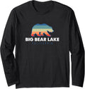 Big Bear Lake California Sunset Outdoors Boating Fishing Long Sleeve Long Sleeve T Shirt Streetwear Style Everyday Wear