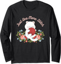 Just One More Stitch Funny Arts and Crafts Yarn Cat Crochet Long Sleeve Yarn Supply | Trending 2025 | Perfect for Cra...