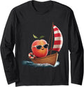 Fruit Boating Peach Long Sleeve Long Sleeve T Shirt Viral TikTok Find US Top Pick