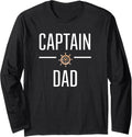 Boating Gifts for Dad Captain Dad for Boat Lovers Long Sleeve Long Sleeve T Shirt Streetwear Style Hot Right Now