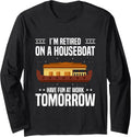 Houseboat Lover Accessories Boat Anchor Houseboating Long Sleeve Long Sleeve T Shirt Premium Print US Top Pick