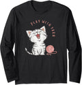 Play With Yarn, Cute Kitten, Yarn Lover, Cat Lover, Knitter Long Sleeve Yarn Supply | Premium Quality | Perfect for C...