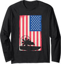 Airboat Captain USA Airboat Long Sleeve Long Sleeve T Shirt High Search Demand Fan Favorite