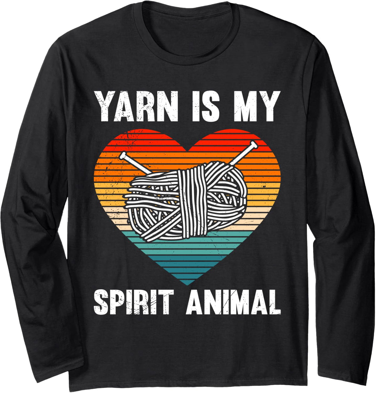 Yarn Collector YARN IS MY SPIRIT ANIMAL Yarn Collection Long Sleeve Yarn Supply | Premium Quality | Perfect for Crafters