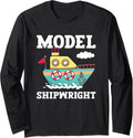 Model Shipwright Miniature Ship Builder Boat Making Hobbyist Long Sleeve Long Sleeve T Shirt High Search Demand Everyday