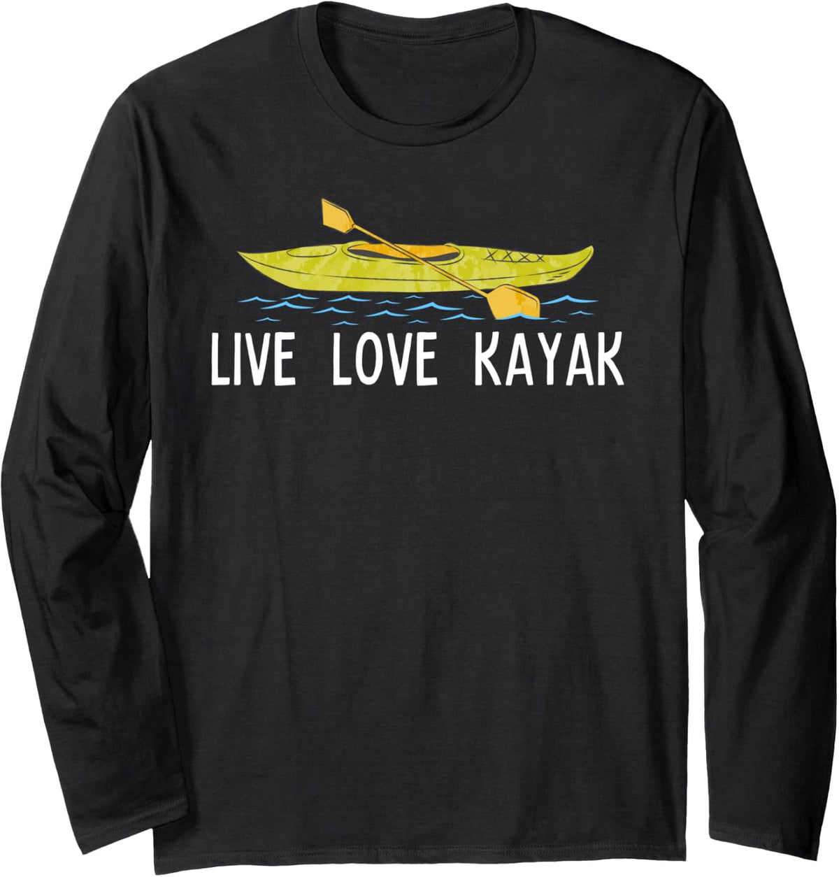 Love Kayak Outdoor Funny Kayaking Canoeing Boating Outfit Long Sleeve Long Sleeve T Shirt High Search Demand Best Seller