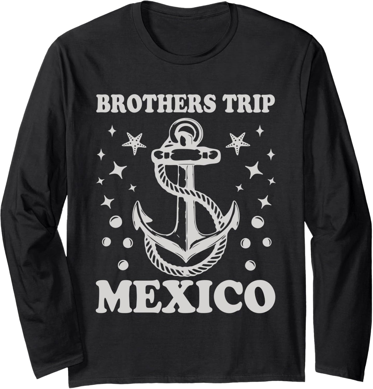 Brothers Trip Mexico Cruise Vacation Rainbow Party Boat Long Sleeve Long Sleeve T Shirt Viral TikTok Find Everyday Wear