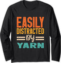 Easily Distracted By Yarn Long Sleeve Yarn Supply | Trending 2025 | High CTR Title