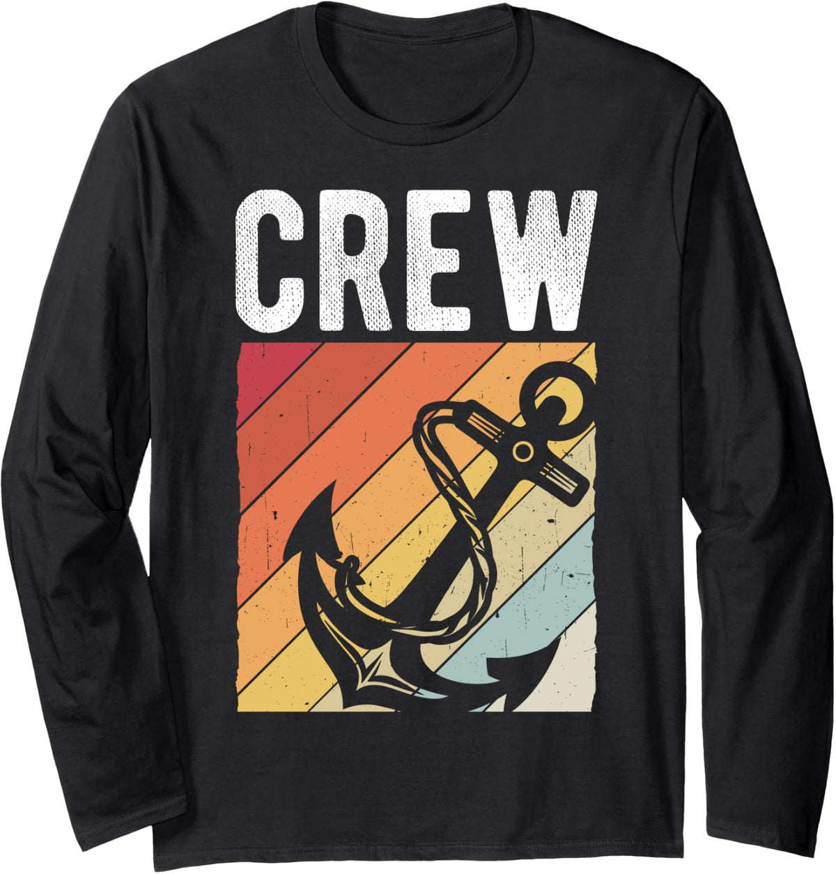 Maritime Crew Anchor Boat Captain Boating Lover Boat Crew Long Sleeve Long Sleeve T Shirt Comfort Fit Gift Ready
