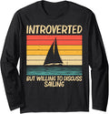 Cool Sailing For Men Women Boating Nautical Sail Boat Sailor Long Sleeve Long Sleeve T Shirt Trending US Fan Favorite