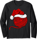 Funny Santa Hat Crochet Knitting Yarn Crocheting Christmas Long Sleeve Yarn Supply | Viral US Pick | Perfect for Craf...
