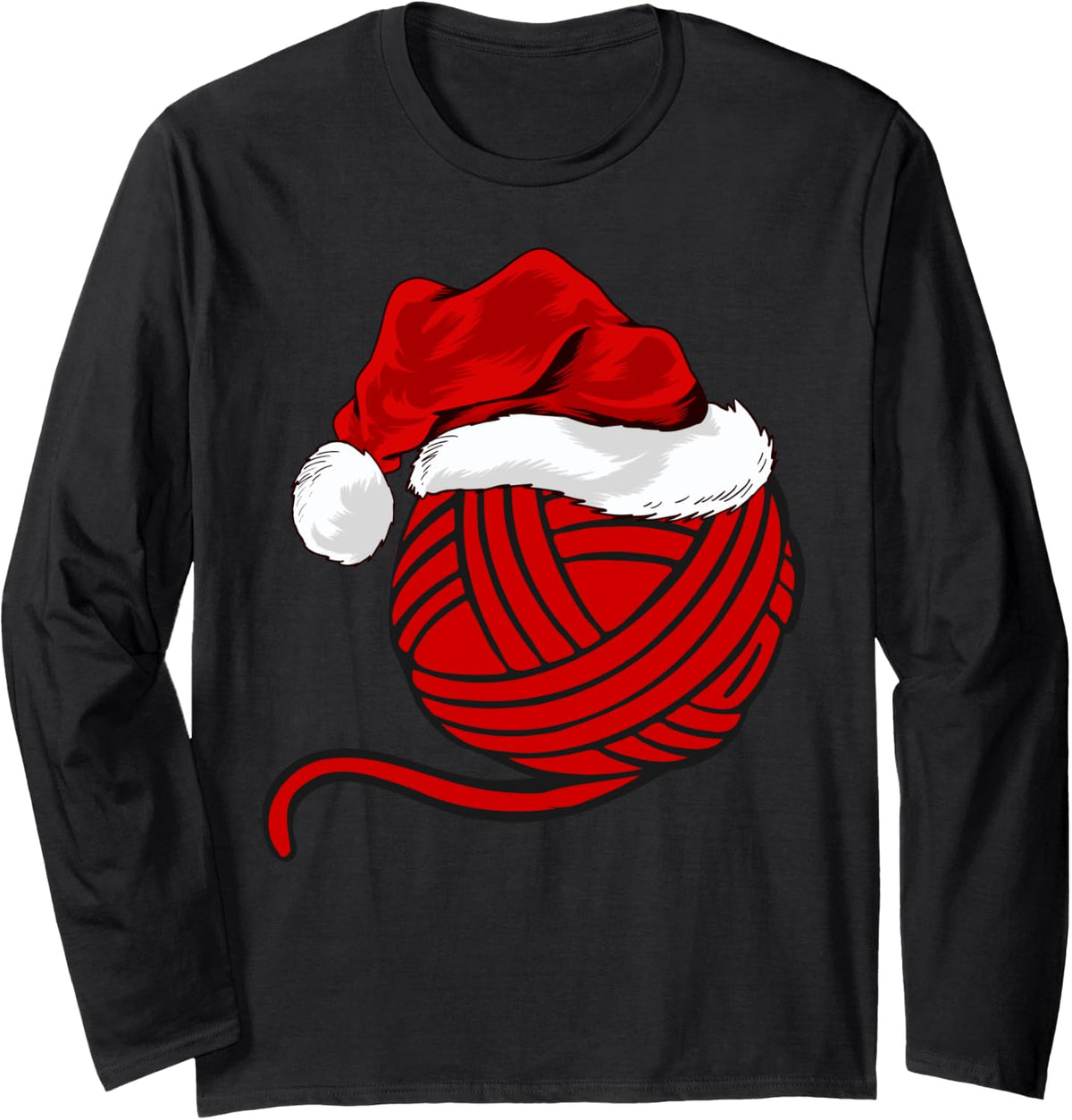 Funny Santa Hat Crochet Knitting Yarn Crocheting Christmas Long Sleeve Yarn Supply | Viral US Pick | Perfect for Craf...