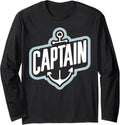 Boating Boat Houseboat Captain Long Sleeve Long Sleeve T Shirt Premium Print Best Seller Look