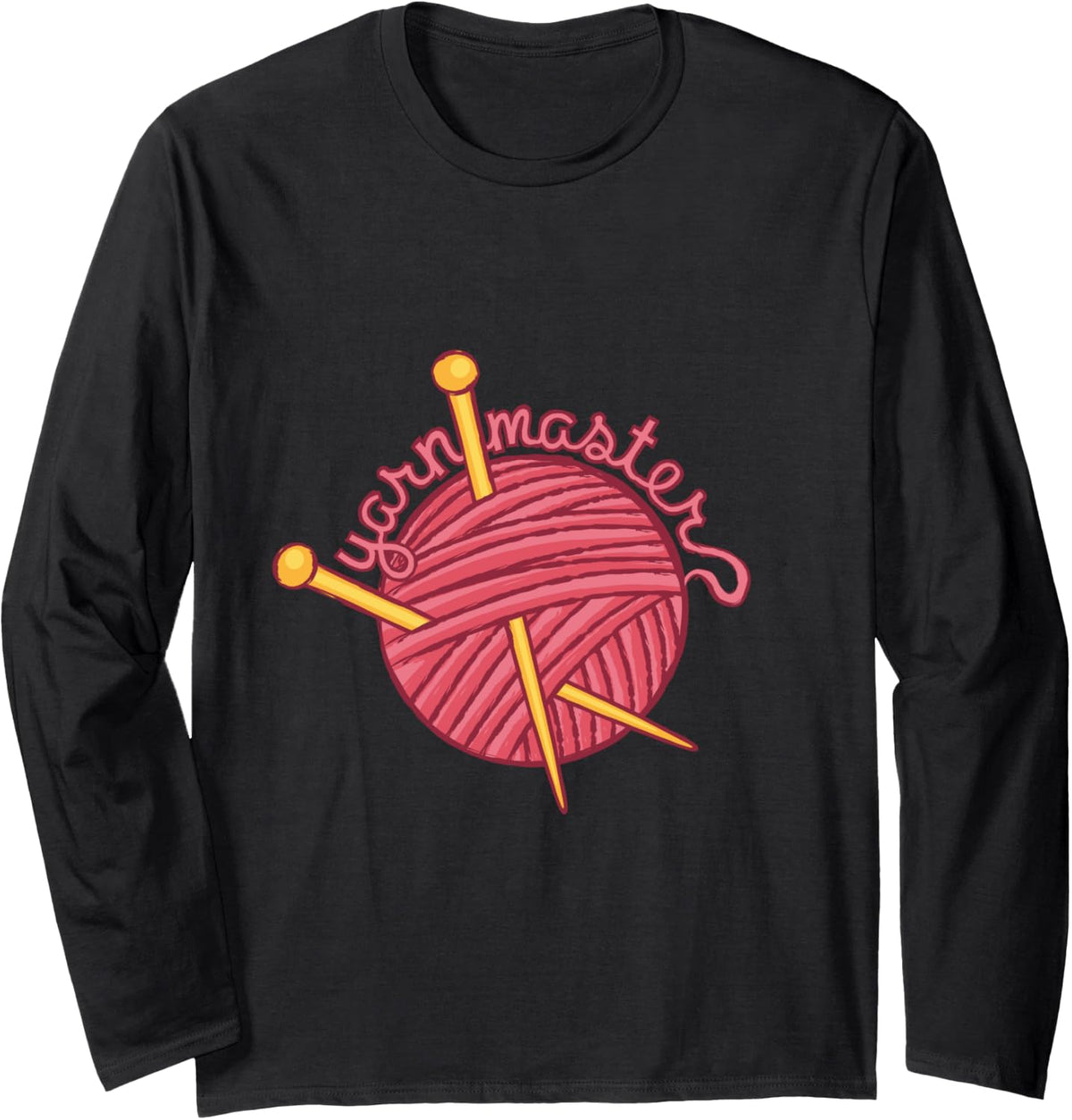 Yarn Master u2013 Funny Knitting & Crochet Ball of Yarn Design Long Sleeve Yarn Supply | Premium Quality | Best Selle...