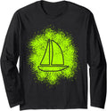 Sailing Boat Yacht Silhouette Long Sleeve Long Sleeve T Shirt Trending US Fan Favorite