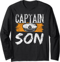 Captain Son Crew Boat Yacht Ship Long Sleeve Long Sleeve T Shirt Comfort Fit Fan Favorite