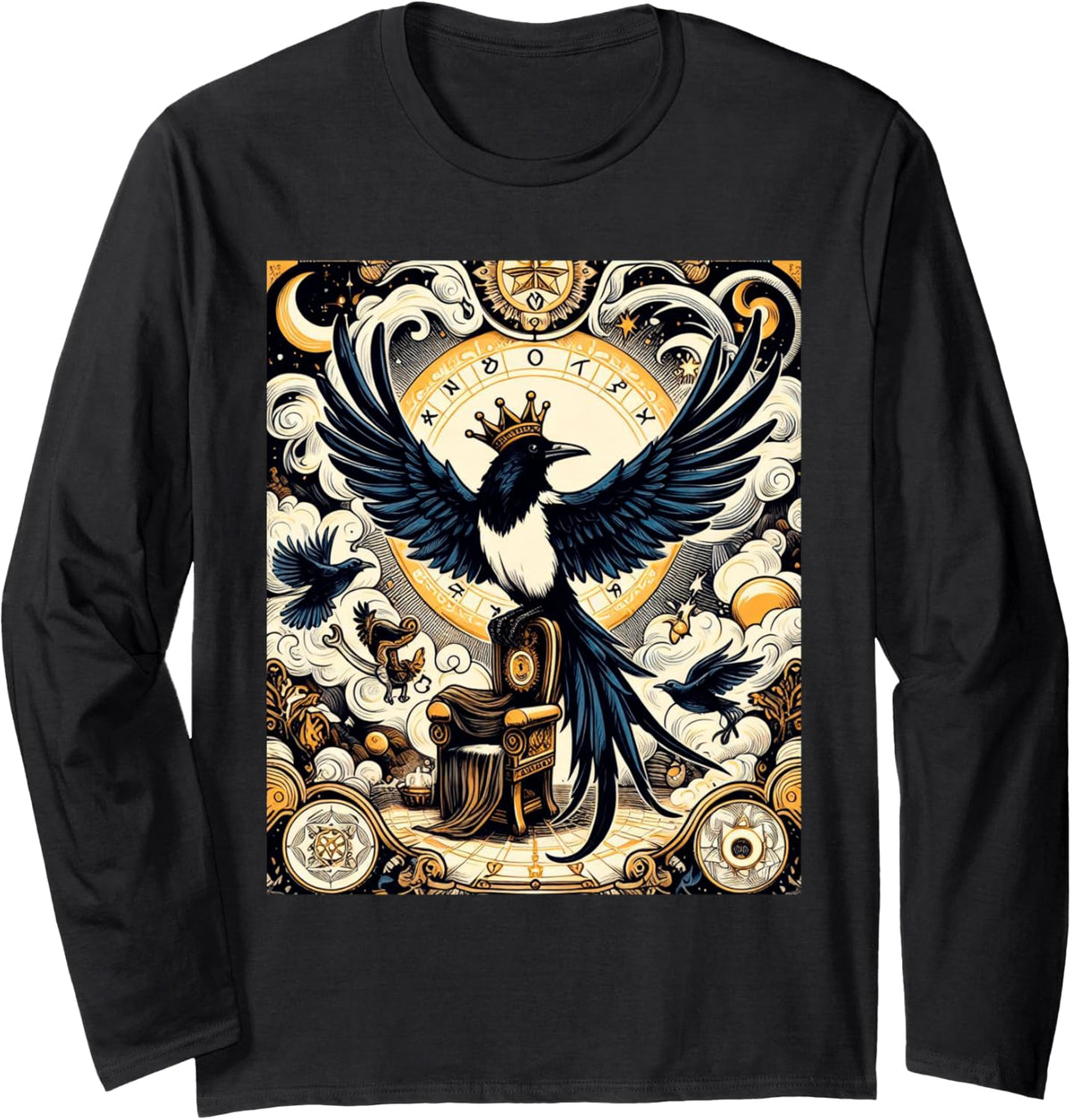 Magpie tarot card Long Sleeve Apparel | Aesthetic Streetwear