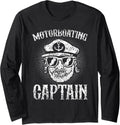 Motorboating Captain Motorboats Motorboat Motorboating Long Sleeve Long Sleeve T Shirt Comfort Fit Best Seller Look