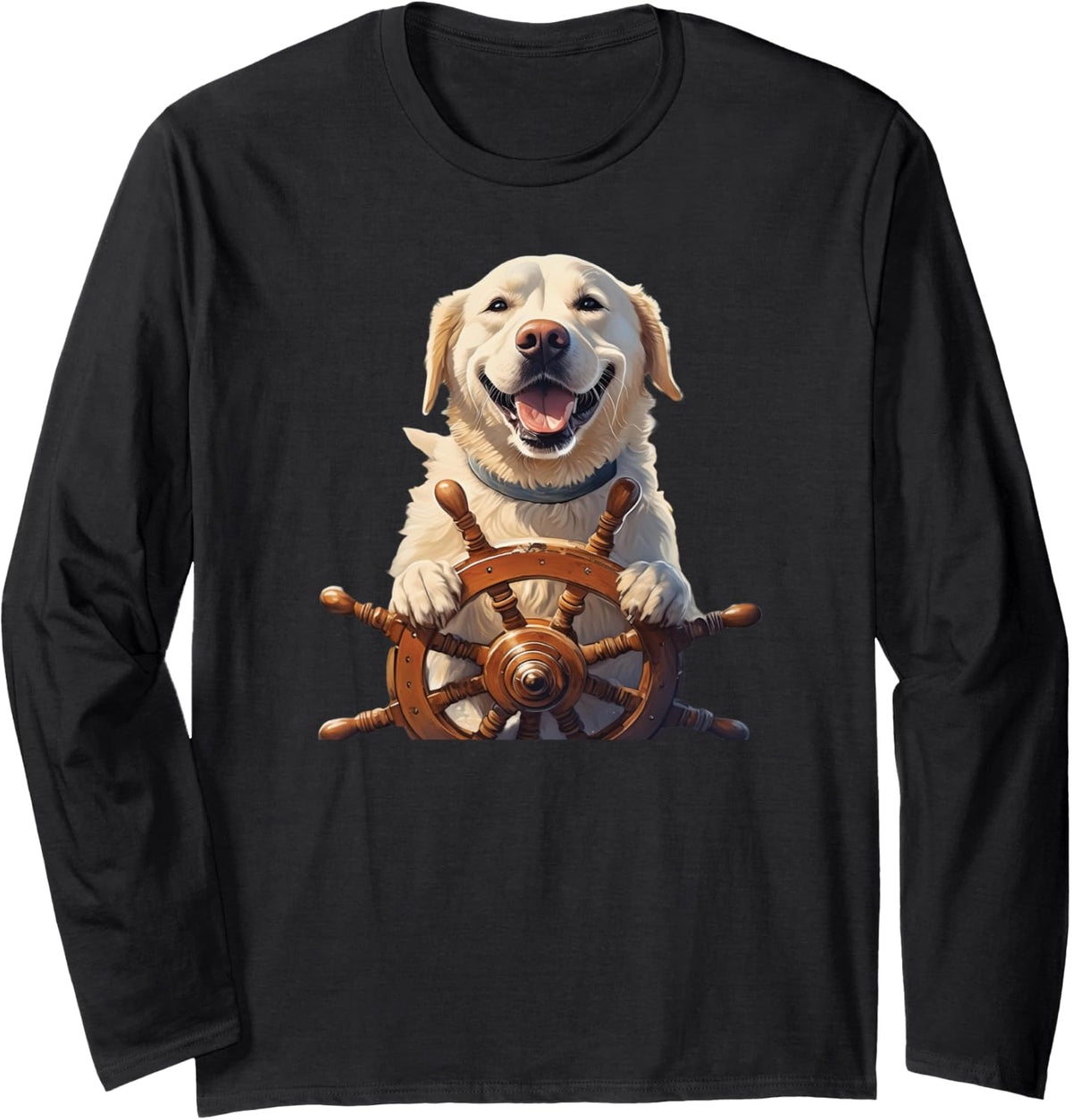 Funny Dog On Boat Gift Market Long Sleeve Long Sleeve T Shirt Premium Print Gift Ready
