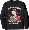 Knitting Lover Knitter Knit Happens Just Give Me Yarn Long Sleeve Yarn Supply | Trending 2025 | High CTR Title