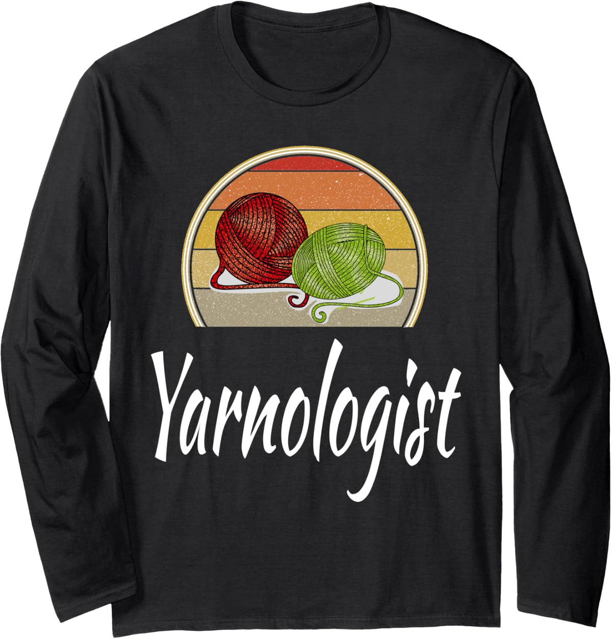 Funny Knitting Knitter Crochet Yarn Yarnologist Fiber Artist Long Sleeve Yarn Supply | Viral US Pick | High CTR Title