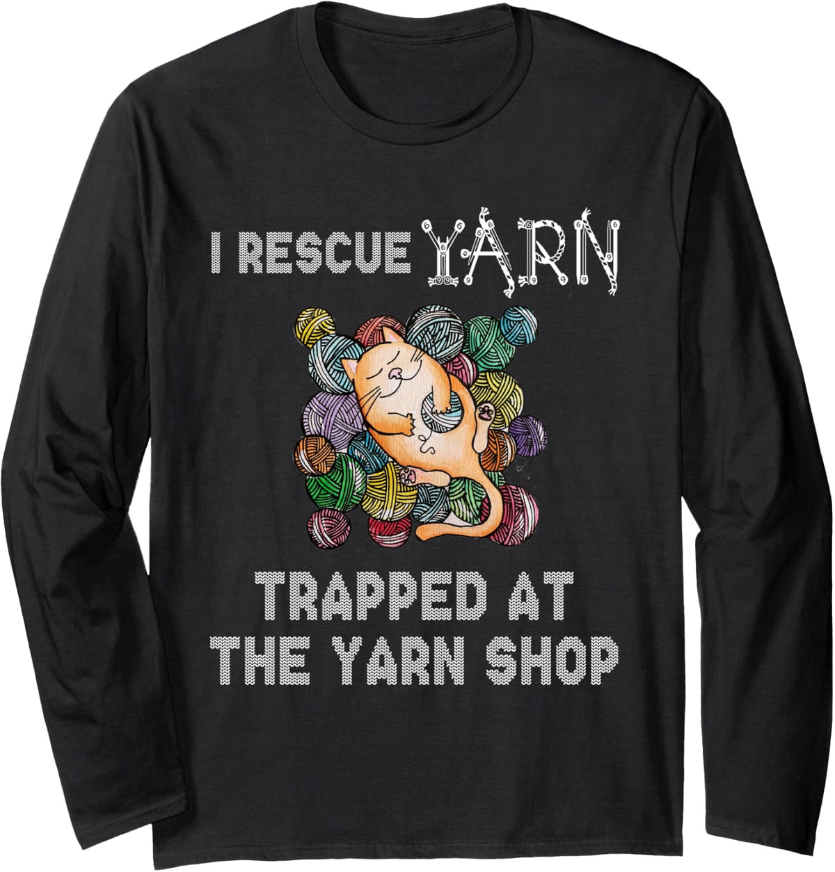 I rescue yarn trapped at the yarn shop. Long Sleeve Yarn Supply | Premium Quality | High CTR Title