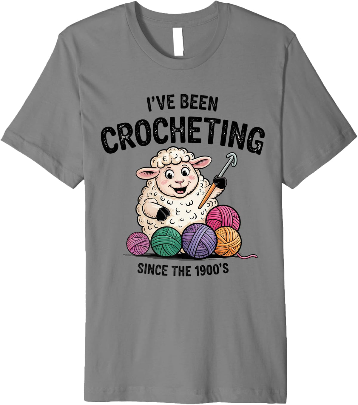 I've Been Crocheting Since the 1900s Cute Sheep Yarn Craft Premium Yarn Supply | Viral US Pick | Best Seller Choice
