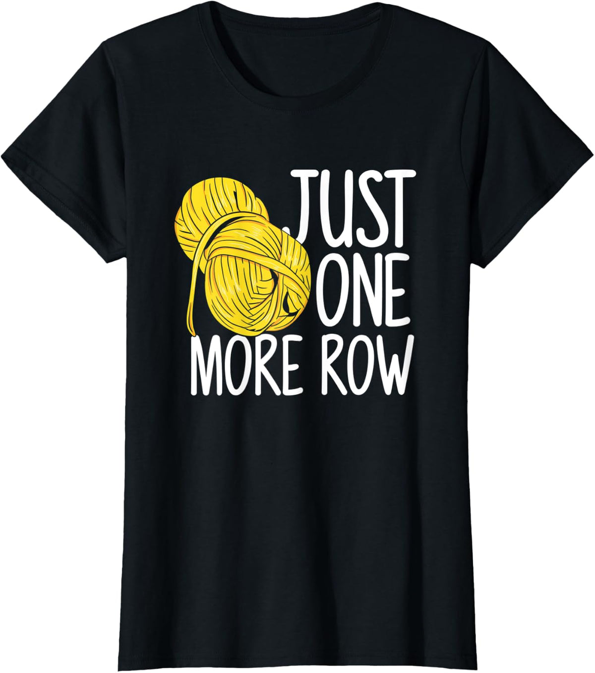 Womens Just One More Row - Funny Crocheting Knitting Yarn Yarn Supply | Viral US Pick | High CTR Title